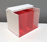 3 Part Dosing Container - Red & White